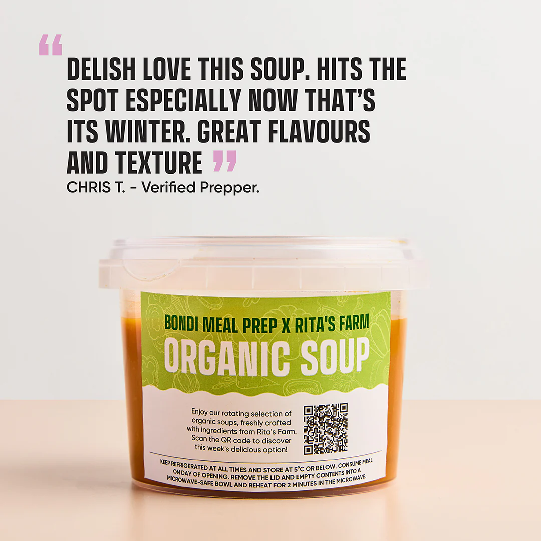 Bondi Meal Prep x Rita's Farm Organic Soup - Image 3